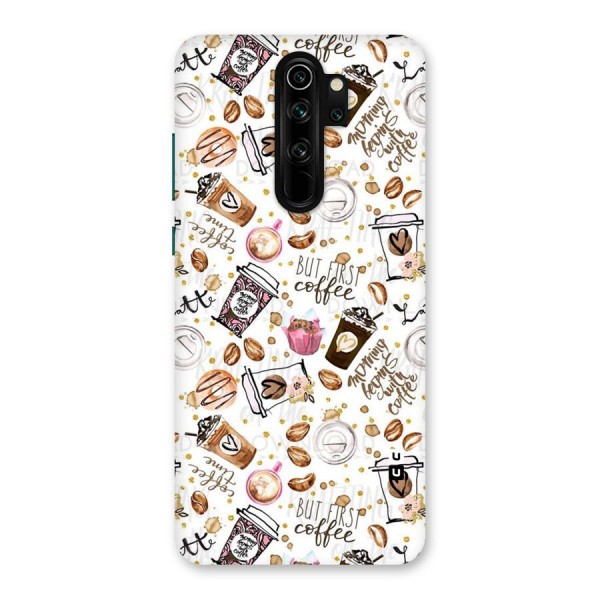 Coffee Pattern Back Case for Redmi Note 8 Pro