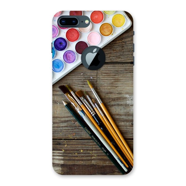 Color Palette and Brush Back Case for iPhone 7 Plus Logo Cut
