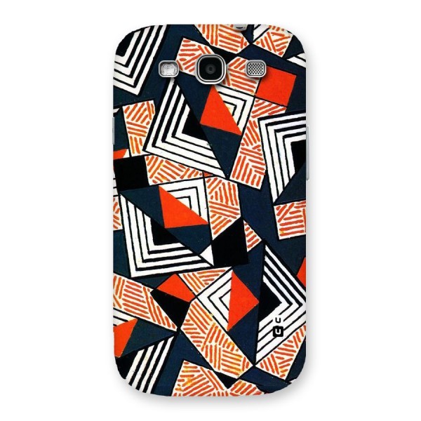Colored Cuts Pattern Back Case for Galaxy S3 Neo