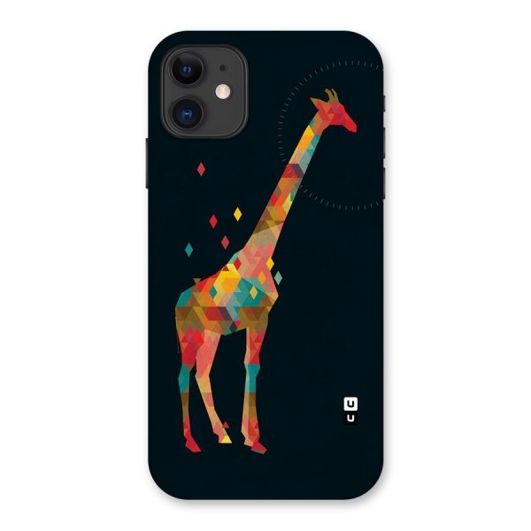 Colored Giraffe Back Case for iPhone 11