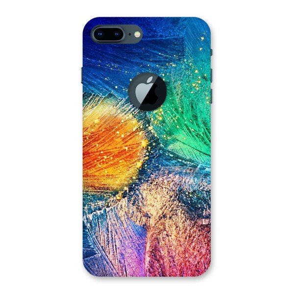 Colorful Leafs Vibrant Back Case for iPhone 7 Plus Logo Cut