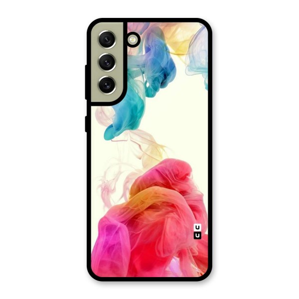 Colorful Splash Glass Back Case for Galaxy S21 FE 5G