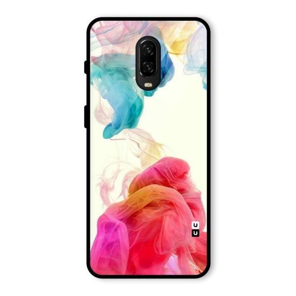 Colorful Splash Glass Back Case for OnePlus 6T