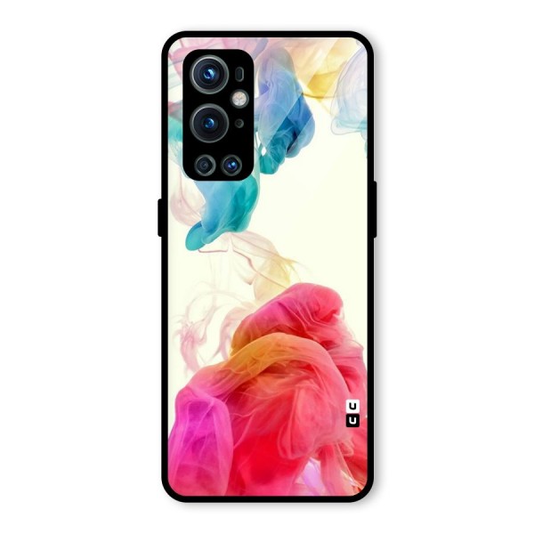 Colorful Splash Glass Back Case for OnePlus 9 Pro