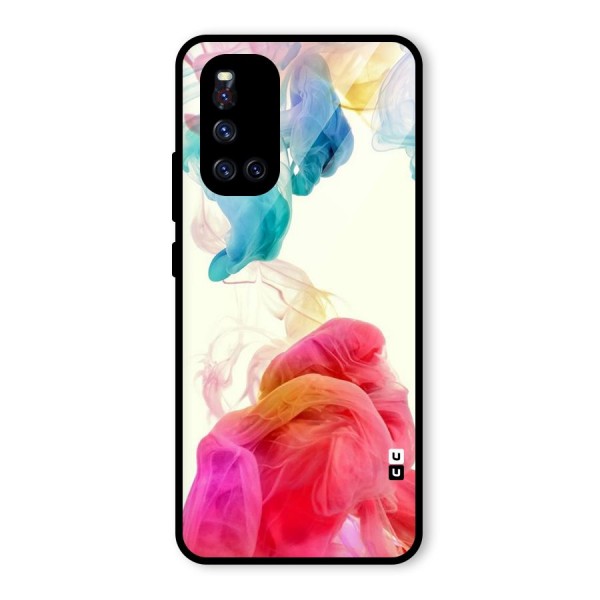 Colorful Splash Glass Back Case for Vivo V19