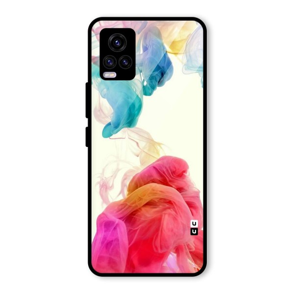 Colorful Splash Glass Back Case for Vivo V20