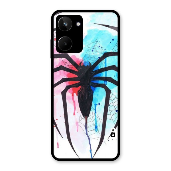 Colorful Web Glass Back Case for Realme 10