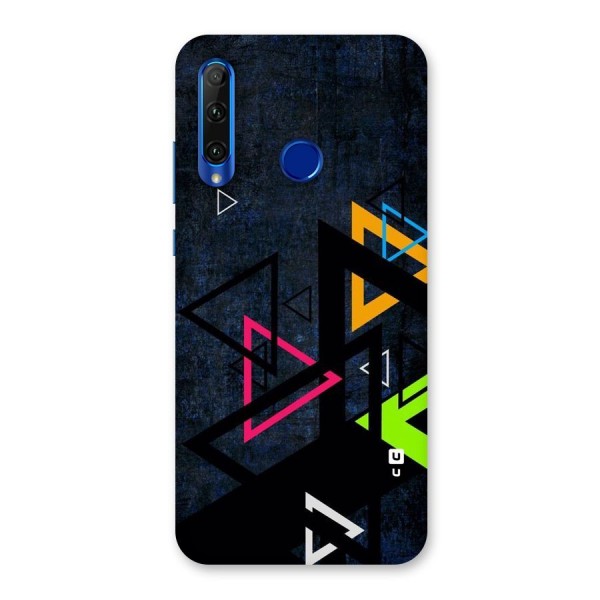 Coloured Triangles Back Case for Honor 20i