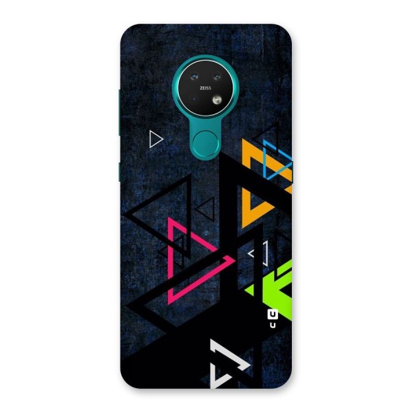 Coloured Triangles Back Case for Nokia 7.2