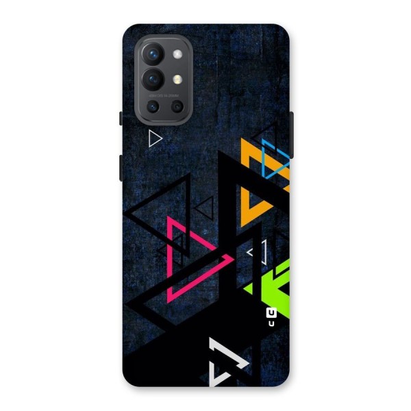 Coloured Triangles Back Case for OnePlus 9R