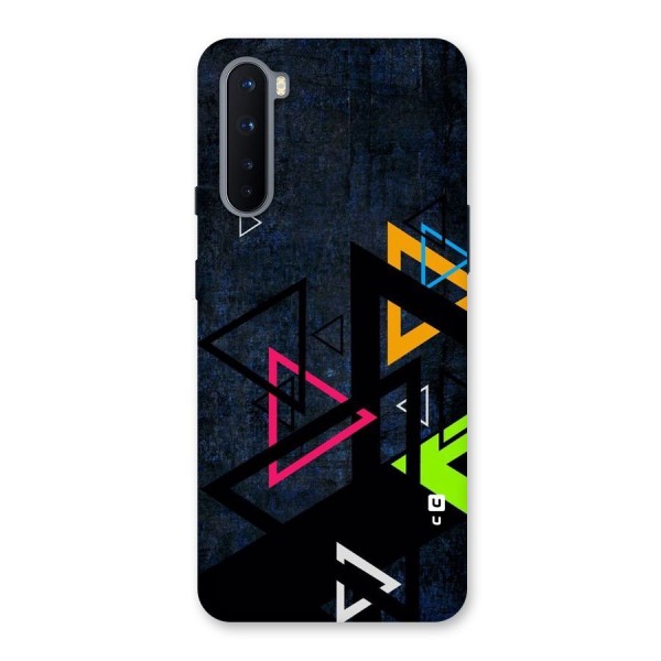 Coloured Triangles Back Case for OnePlus Nord