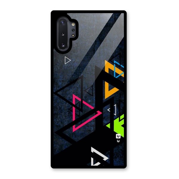 Coloured Triangles Glass Back Case for Galaxy Note 10 Plus