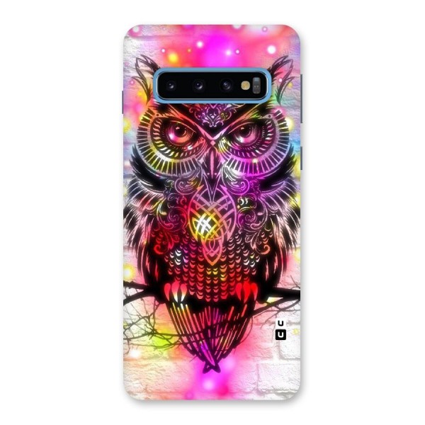 Colourful Owl Back Case for Galaxy S10