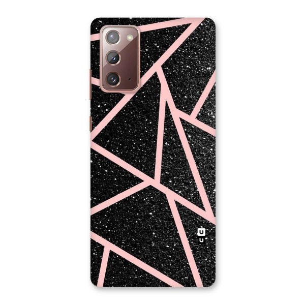 Concrete Black Pink Stripes Back Case for Galaxy Note 20