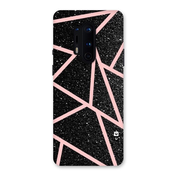 Concrete Black Pink Stripes Back Case for OnePlus 8 Pro