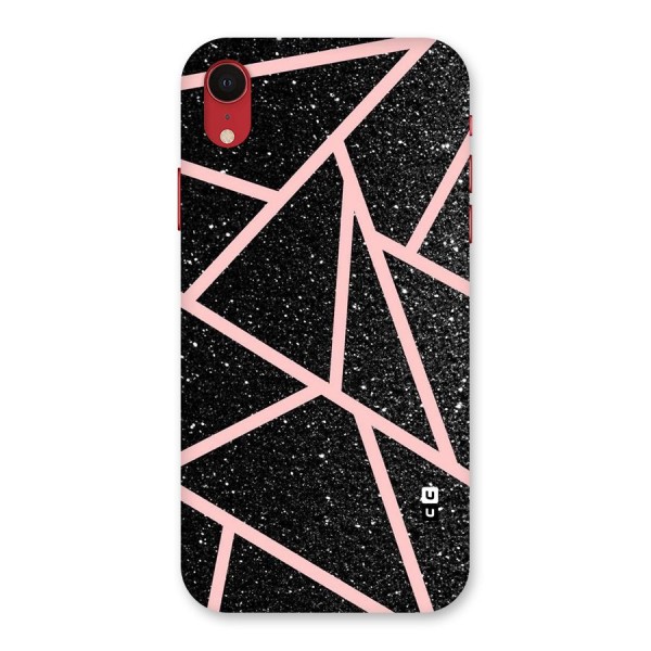 Concrete Black Pink Stripes Back Case for iPhone XR