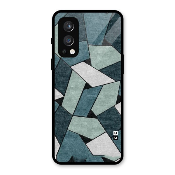 Concrete Green Abstract Glass Back Case for OnePlus Nord 2 5G