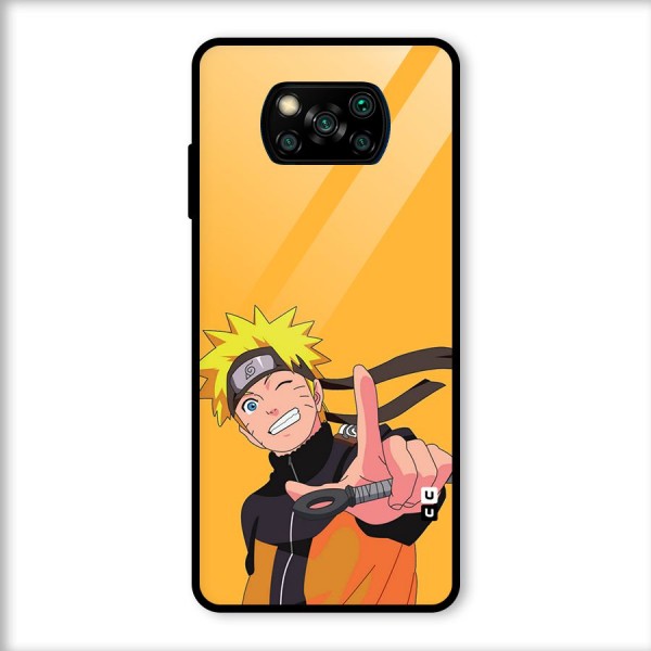 Cool Aesthetic Naruto Glass Back Case for Poco X3