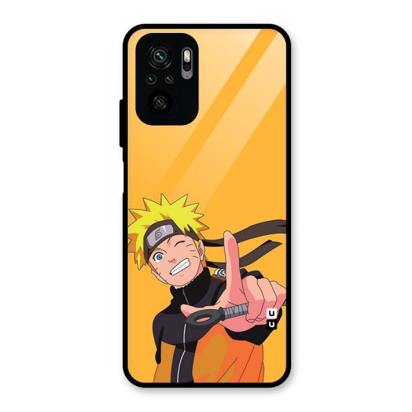 Cool Aesthetic Naruto Glass Back Case for Redmi Note 10