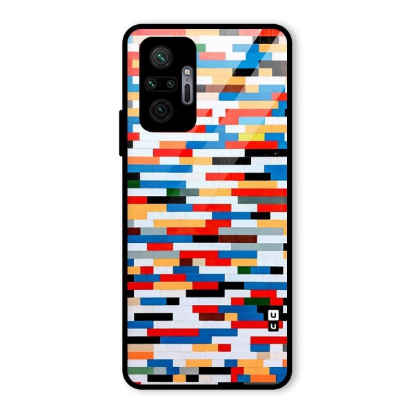 Cool Colors Collage Pattern Art Glass Back Case for Redmi Note 10 Pro