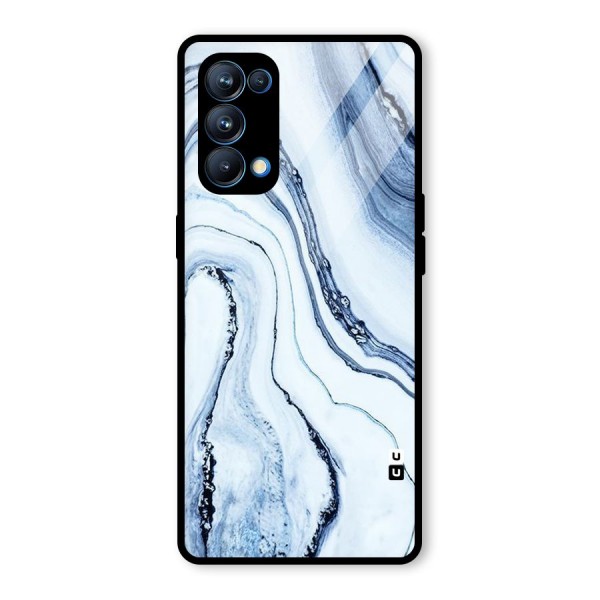 Cool Marble Art Glass Back Case for Oppo Reno5 Pro 5G