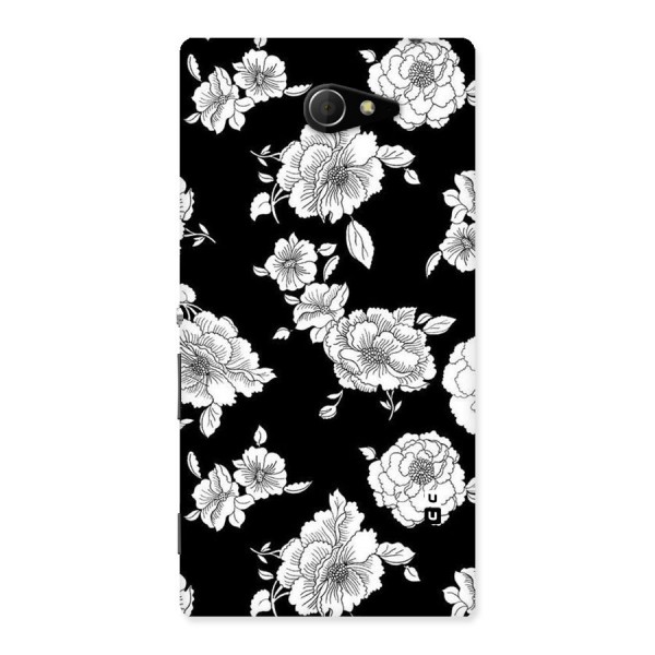Cool Pattern Flowers Back Case for Sony Xperia M2