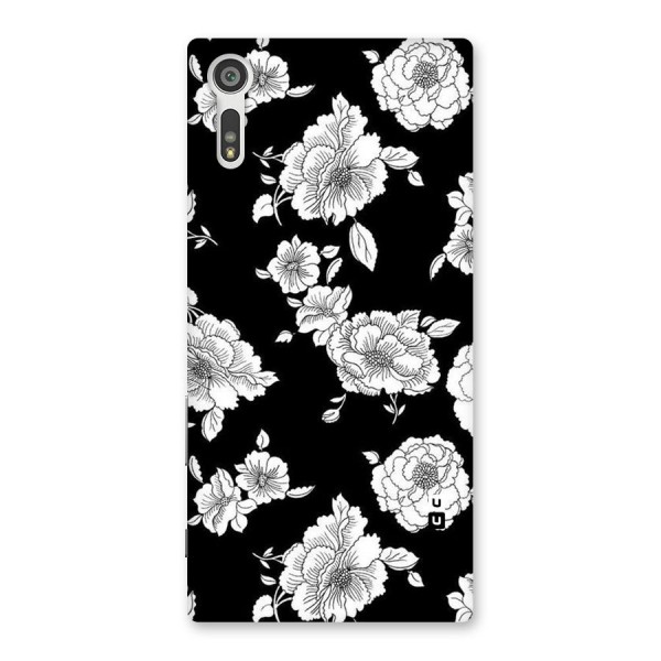 Cool Pattern Flowers Back Case for Xperia XZ