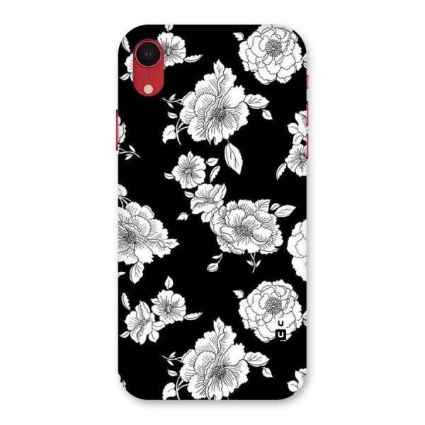 Cool Pattern Flowers Back Case for iPhone XR