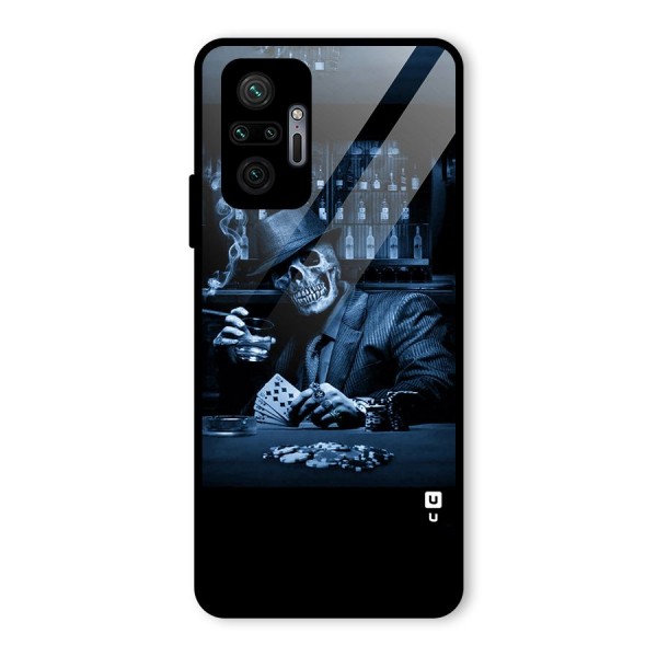 Cool Skull Cards Glass Back Case for Redmi Note 10 Pro Max