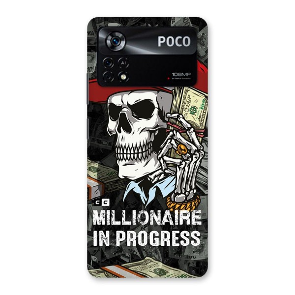 Cool Skull Millionaire In Progress Back Case for Poco X4 Pro 5G