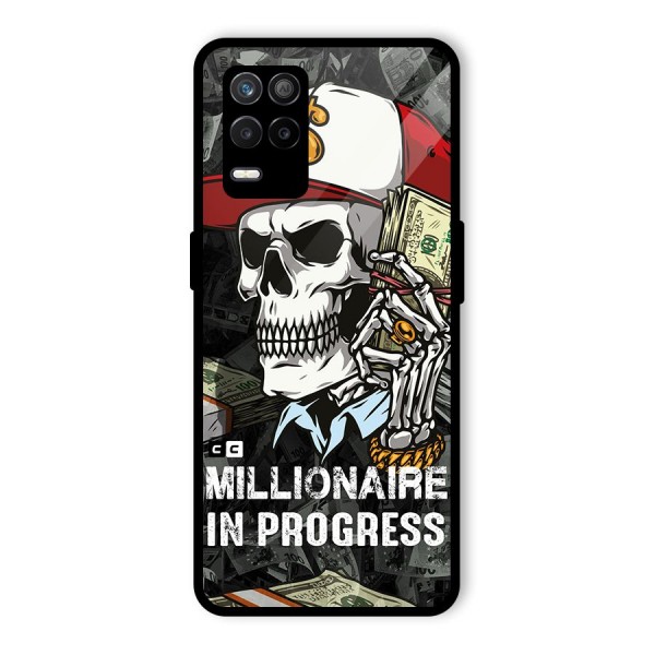 Cool Skull Millionaire In Progress Glass Back Case for Realme 8 5G
