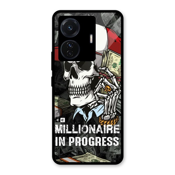 Cool Skull Millionaire In Progress Glass Back Case for Vivo iQOO Z6 Pro