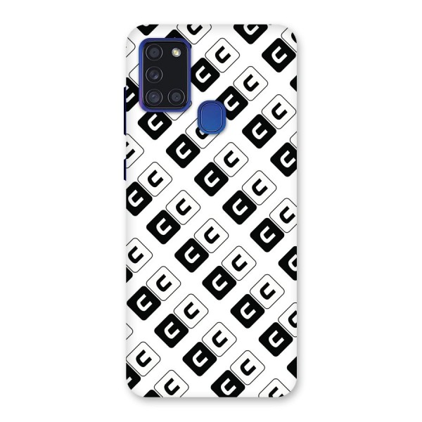 CoversCart Diagonal Banner Back Case for Galaxy A21s