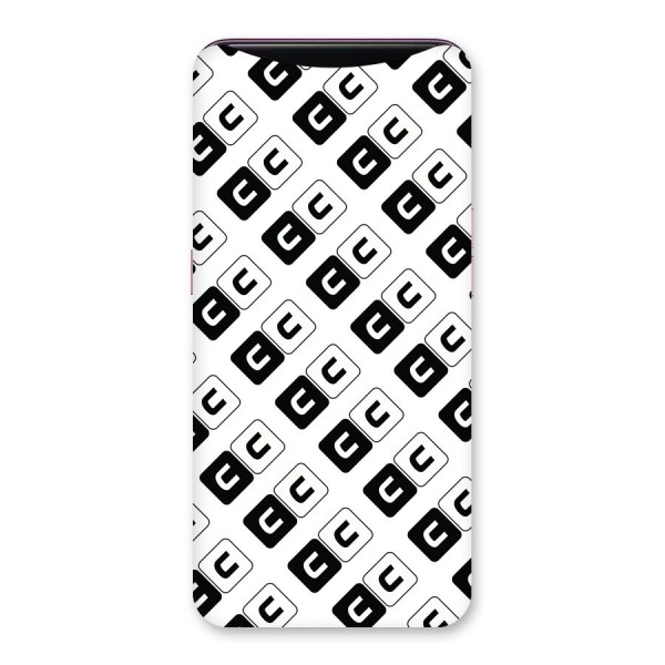 CoversCart Diagonal Banner Back Case for Oppo Find X