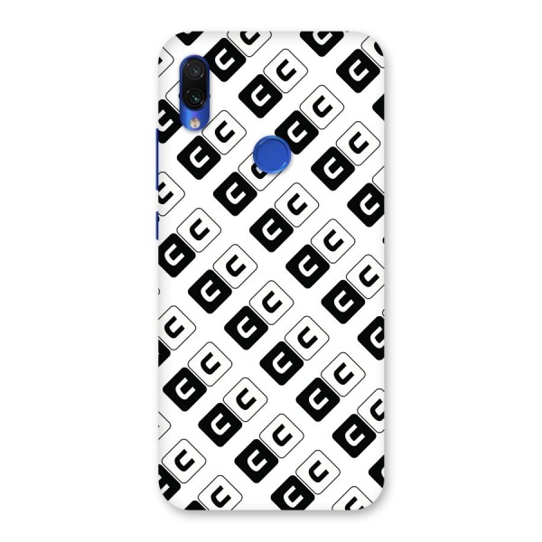 CoversCart Diagonal Banner Back Case for Redmi Note 7S