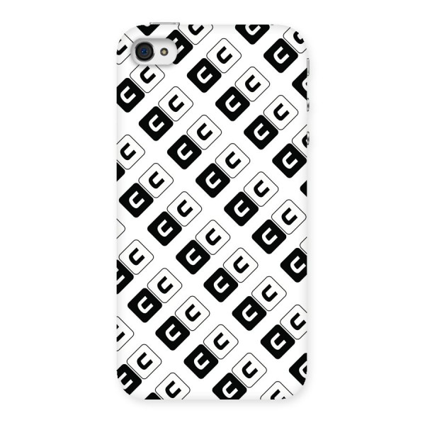 CoversCart Diagonal Banner Back Case for iPhone 4 4s