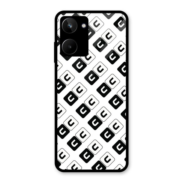 CoversCart Diagonal Banner Glass Back Case for Realme 10