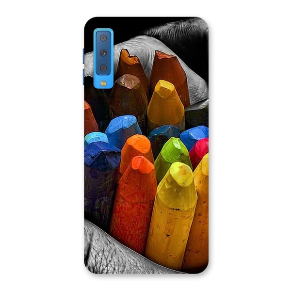 Crayons Beautiful Back Case for Galaxy A7 (2018)