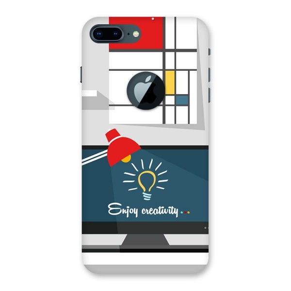 Creative Workspace Design Back Case for iPhone 7 Plus Logo Cut