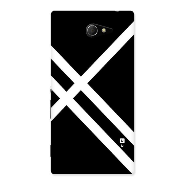 CrissCross Lines Back Case for Sony Xperia M2