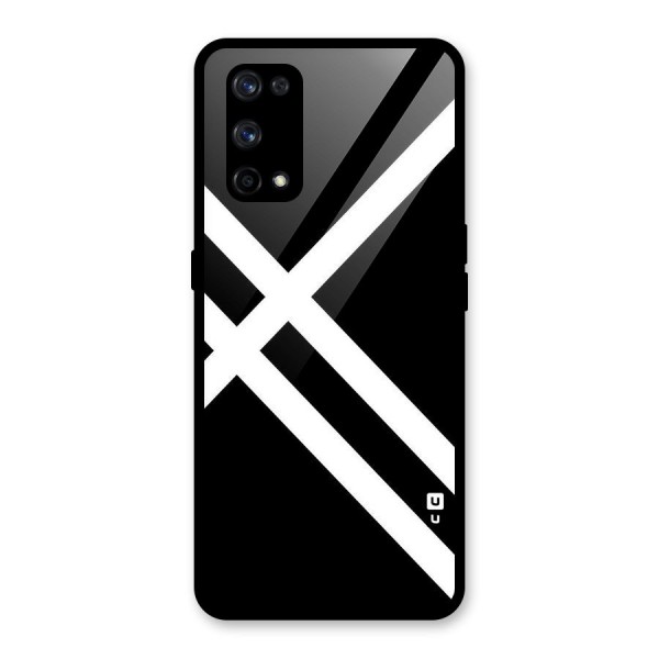 CrissCross Lines Glass Back Case for Realme X7 Pro