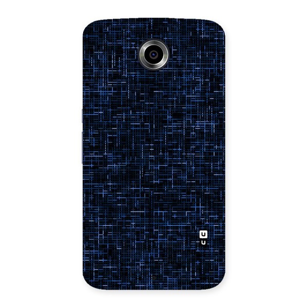 Criss Cross Blue Pattern Back Case for Nexsus 6