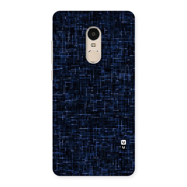 Criss Cross Blue Pattern Back Case for Xiaomi Redmi Note 4