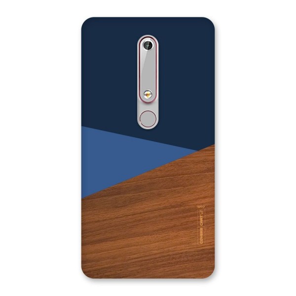 Crossed Lines Pattern Back Case for Nokia 6.1
