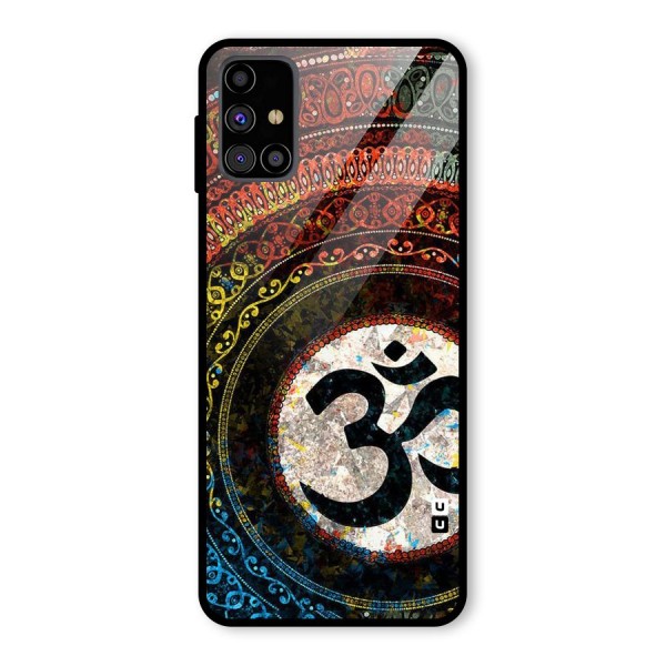 Culture Om Design Glass Back Case for Galaxy M31s
