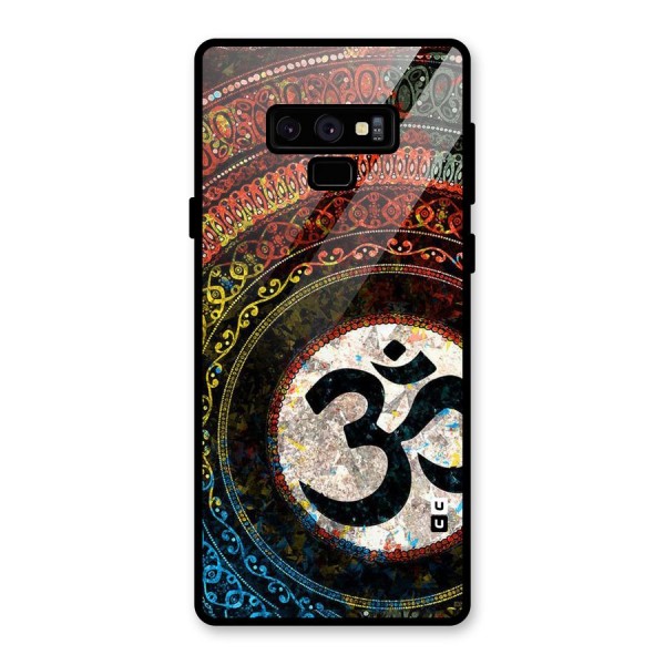 Culture Om Design Glass Back Case for Galaxy Note 9