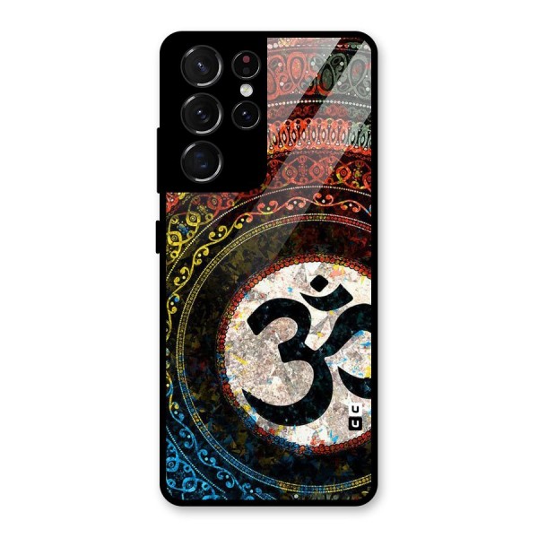 Culture Om Design Glass Back Case for Galaxy S21 Ultra 5G