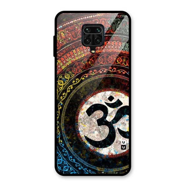 Culture Om Design Glass Back Case for Redmi Note 9 Pro Max