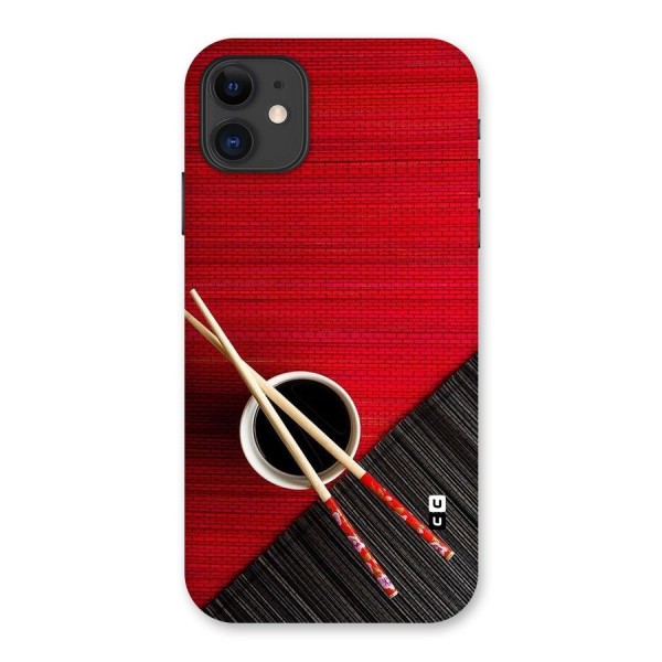 Cup Chopsticks Back Case for iPhone 11
