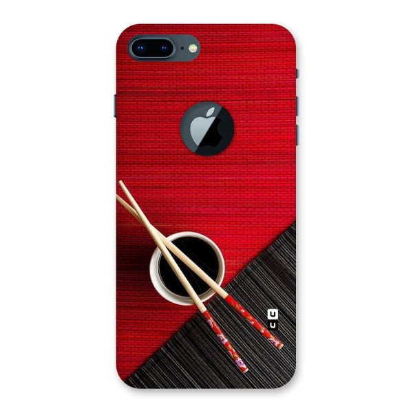 Cup Chopsticks Back Case for iPhone 7 Plus Logo Cut